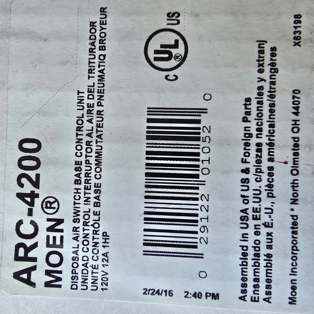 Moen ARC-4200 Disposal Air Switch